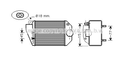 AVA QUALITY COOLING Интеркулер VW4221